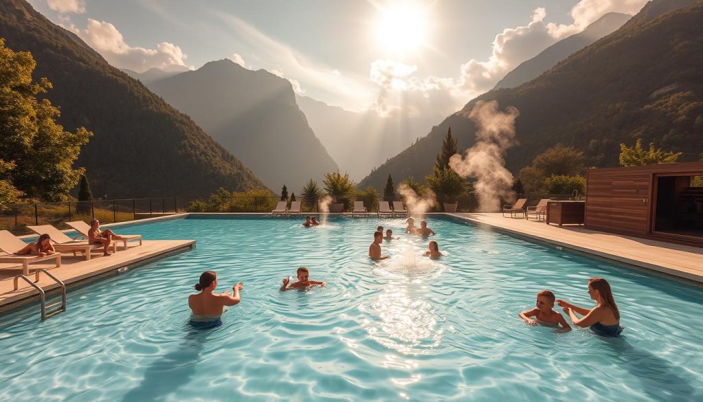 Outdoor pool relaxation